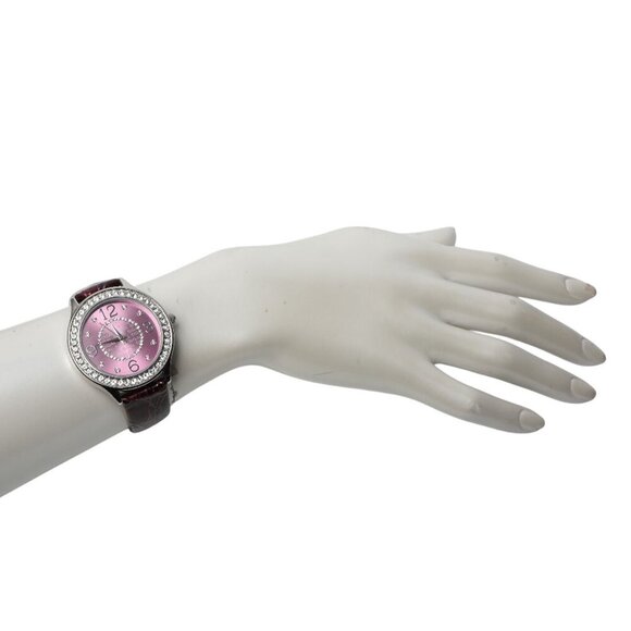 Leather Fashion Watch Lot Cleo George Sigal Louis Arden Black Green Pink Y2K - Picture 11 of 13